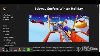 Craziest Unblocked Games  Subway Surfers Winter Holiday [upl. by Lemkul]