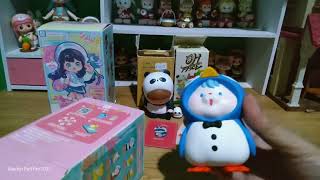 Blind Box Unboxing popmart oh face Fila nt girls toby to be with you [upl. by Terti115]