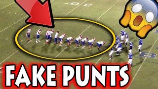 Greatest Fake Punts in Football History [upl. by Grosmark871]