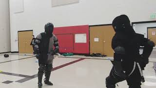 HEMA  David vs James  Arming SwordSidesword Sparring [upl. by Semajwerdna877]