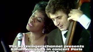 Sarah Vaughan in concert Paris 1969 part 3  Trolley Song Round Midnight [upl. by Orferd]