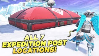 ALL 7 EXPEDITION OUTPOST LOCATIONS quotEliminate Opponents at all Expedition Outpostsquot Fortnite Week 4 [upl. by Schlicher]