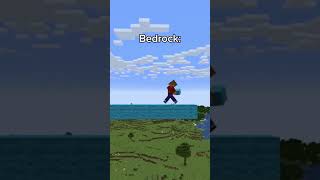 Java VS Bedrock Part 2 short minecraft [upl. by Beghtol905]