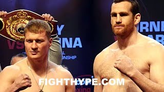 ALEXANDER POVETKIN VS DAVID PRICE WEIGHIN AND FINAL FACE OFF [upl. by Ynneg528]