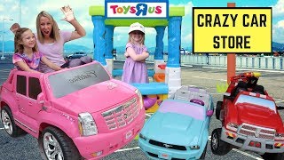 Addy Runs Errands at Mayas Pretend Drive Thru  Crazy Car Store [upl. by Cyndie577]