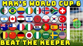 Beat the Keeper MRKs World Cup Marble Race Tournament 6  Marble Race King [upl. by Colson]