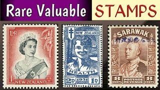 World Rare Stamps Facts  Palestine To Hong Kong  Most Valuable Stamps [upl. by Carisa]