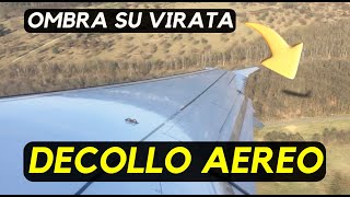 DECOLLO AEREO E VIRATA  posto ala  DA VEDERE 👏 aereo [upl. by Eerrehc531]