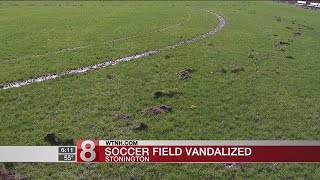 Stonington Police search for soccer field vandals [upl. by Asirem]