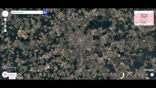 Moscow Russia  Urban Sprawl Time Lapse [upl. by Jacynth]