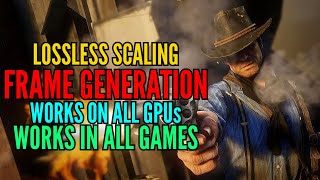 Lossless Scaling Frame Generation How to use  Works on all GPUs and all Games [upl. by Yedok]