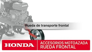 Accesorios para motoazadas Honda  Rueda transporte frontal [upl. by Wind434]