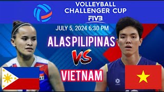 PHILIPPINES vs VIETNAM  2024 FIVB Volleyball Challenger Cup Womens  LIVE Score [upl. by Weidner]