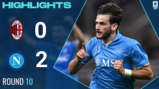 Milan  Napoli  02  Gli Highlights  Lega Serie A 202425 [upl. by Tommie110]