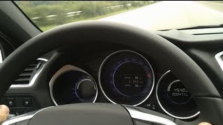 Autobahn Test  Citroen DS4 THP 200 Nice SOUND [upl. by Eirollam785]