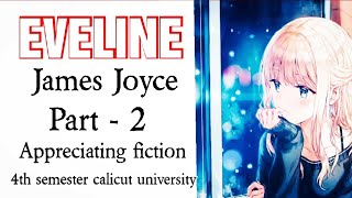 Eveline by James Joyce summary In Malayalam Part 2 Appreciating Fiction 4th semester [upl. by Tolmann]