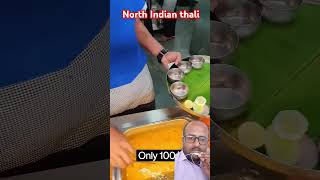 North Indian thali food streetfood indianstreetfood foodie bangalore viralvideo ytshort [upl. by Huckaby]