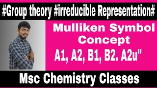 Mulliken Symbol ConceptGroup theoryIrreducible Representation [upl. by Htebizile]