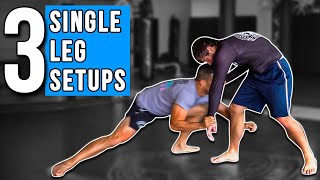 3 Single Leg takedown setups How To [upl. by Jerold990]