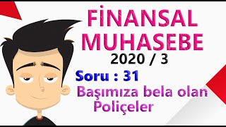 SGS 20203 FİNANSAL MUHASEBE Soru 31 [upl. by Georglana]