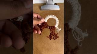 Colgante reno de macramé para navidad macrametutorial tips macramediy [upl. by Atal]