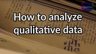 How to Analyze Qualitative Data [upl. by Bannister]