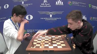 Daniil Dubov vs Anish Giri  FIDE World Blitz 2023 [upl. by Ellednahc120]