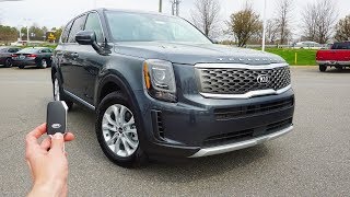 2020 KIA Telluride LX V6 Start Up Walkaround Test Drive and Review [upl. by Noneek]