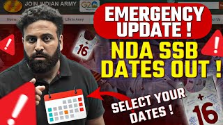 Emergency News⚠️ NDA SSB Dates Out Fill This Before Your Circle Selection Over Learn With Sumit [upl. by Enalahs]