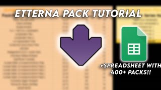 Etterna Pack Tutorial  Spreadsheet [upl. by Ecenahs]