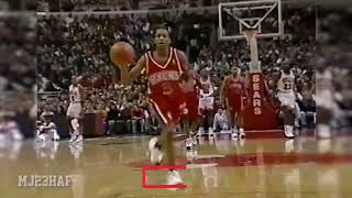 Michael Jordan Met Allen Iverson 19961102 [upl. by Jakob586]