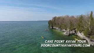 Cave Point County Park with Door County Kayak Tours [upl. by Ynna]