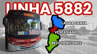 Linha 5882  Lagoa Santa  Terminal Vilarinho BH [upl. by Lurline]