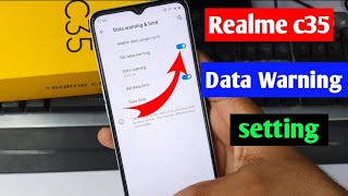 Realme c35 data usage warning setting  realme c35 me data limit kaise badhaen  Realme c35 [upl. by Earb]