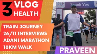 3rd Vlog FamilyMan  Train Journey NewDelhi 2 Ahmedabad  2611 Media Interviews  Adani Marathon [upl. by Ettevi]