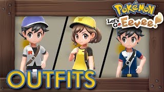 Pokémon Lets Go Pikachu amp Eevee  How to Get All Outfits [upl. by Nagem870]