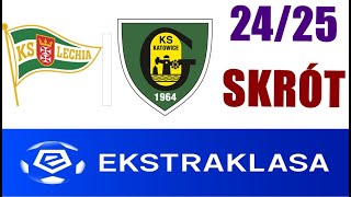 GKS Katowice 20 Lechia Gdańsk Skrót  EKSTRAKLASA 2425 [upl. by Savinirs]