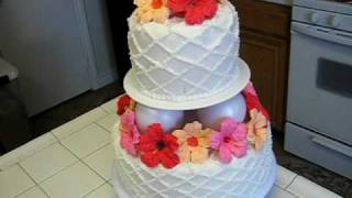 Wilton Course 3 Cake Decorating two tier [upl. by Kreindler]