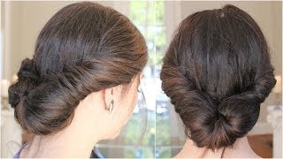 Easy Loose Romantic Updo Hairstyle [upl. by Merari]