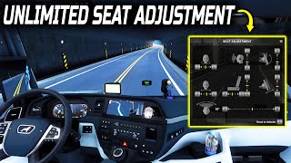 Unlimited Seat Adjustment Mod For ETS2 148  ETS2 148 MODS [upl. by Nigle205]