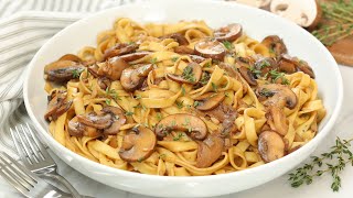 Balsamic Mushroom Pasta  20 Minute Meal  Easy Weeknight Dinner Recipe [upl. by Attennot]