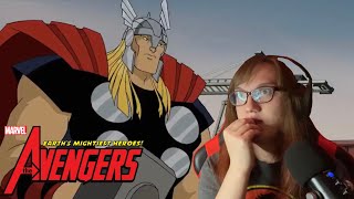 The Avengers Earths Mightiest Heroes episode 2 Thor the Mighty Reaction [upl. by Esinev872]