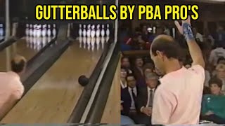 Pro bowlers throwing GUTTERBALLS [upl. by Nyraf]