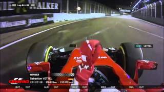 Vettel team radio after his win Singapore GP 2015 [upl. by Ilrahs]