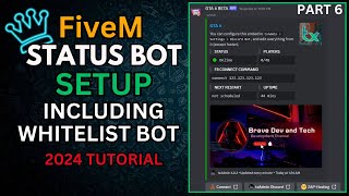 FiveM Status Bot  Setup  txAdmin Discord Bot  FiveM Whitelist and Status  No Hosting Required [upl. by Theo]