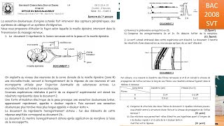 SVTTS CORRECTION EXTRAIT BAC 2008 S1PROPRIETES TISSU NERVEUXPHENOMENES ELECTRIQUESSYNAPSES 🧠⚡ [upl. by Battista]