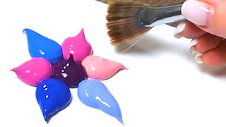 How to Paint Abstract Blue boat  Easy Art [upl. by Aysan]