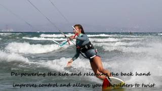 Kitesurfing strapless jibe [upl. by Ellenuahs]