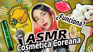 🎙️ASMR probando COSMÉTICOS COREANOS 💕 ¿Funcionan😦 [upl. by Lim745]