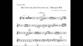 Marquis Hill amp WDR BIG BAND  She Loves Me She Loves Me Not  Trumpet Transcription full song [upl. by Stanwin]